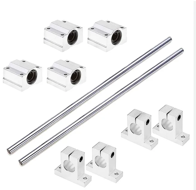 Linear Shaft Optical Axis with Rod Rail Support